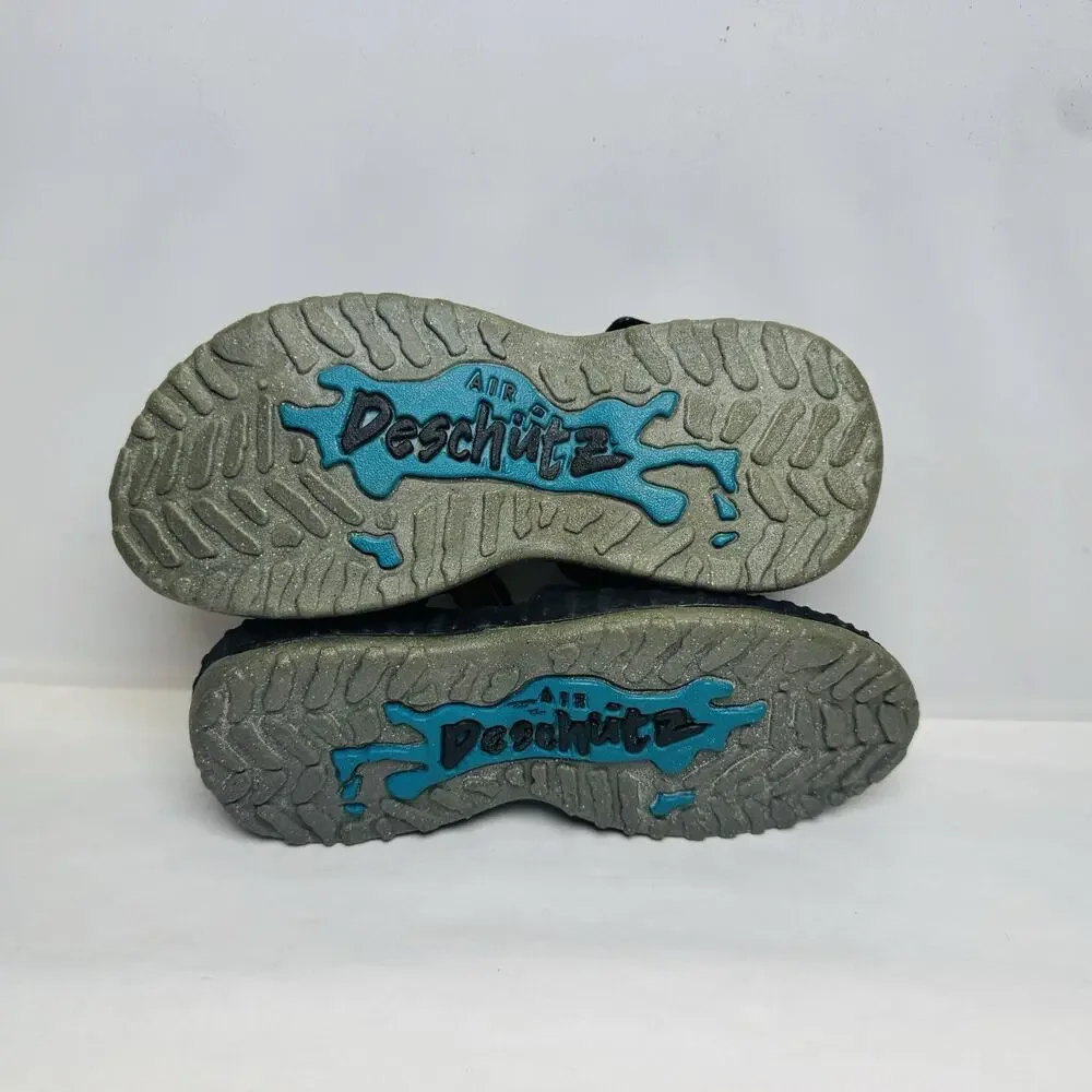 Nike‎ Air Deschutz ACG Sandals Kids Size 2 Black Adjustable Strap Water Outdoor